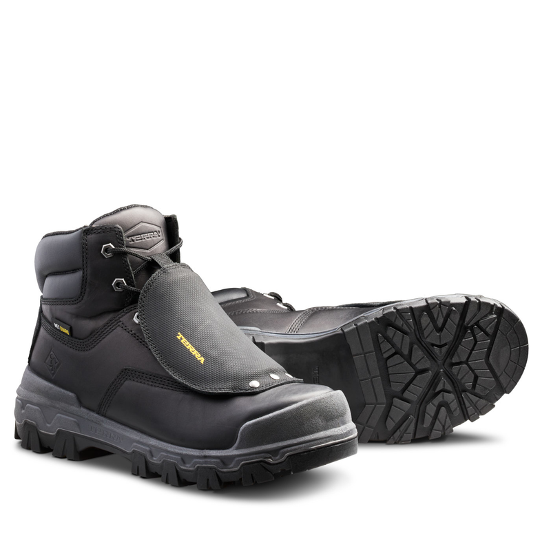 Terra Mens Sentry 2020 6 Inch Nano Composite Toe Safety Work Boot with External Met Guard - 4NRXBK