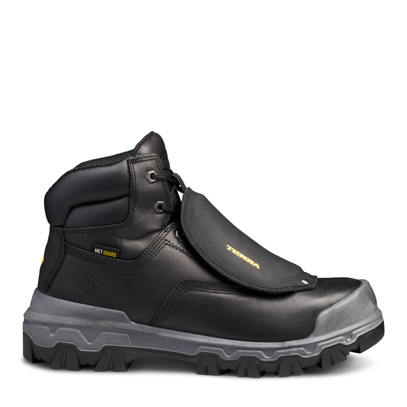 Terra Mens Sentry 2020 6 Inch Nano Composite Toe Safety Work Boot with External Met Guard - 4NRXBK