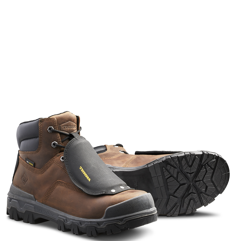 Terra Mens Sentry 2020 6 Inch Nano Composite Toe Safety Work Boot with External Met Guard - 4NRXBK