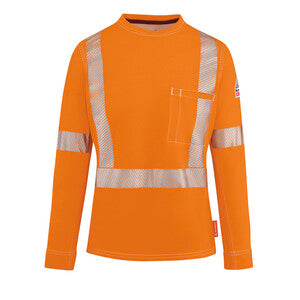 Bulwark iQ Series Womens Comfort Knit Tee with Reflective Trim CAT2 (QT37OR)