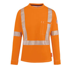 Bulwark iQ Series Womens Comfort Knit Tee with Reflective Trim CAT2 (QT37OR)