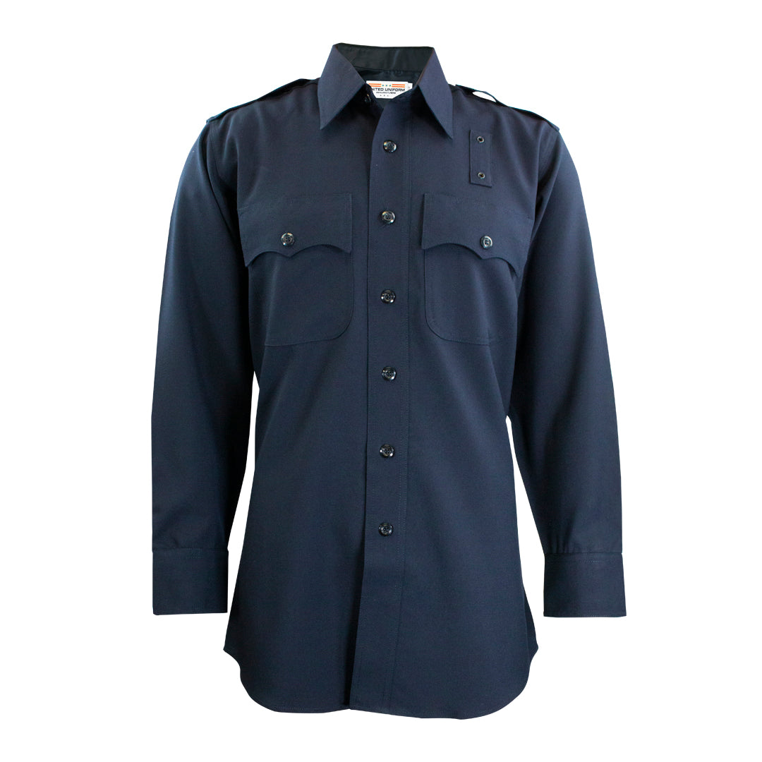 United Uniform Manufacturers Men Long Sleeve CLASS A 100% Wool Shirt ...