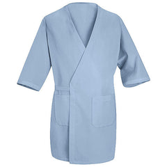 Red Kap Collarless Butcher Wrap - 3/4 Sleeve and Pockets - WP10