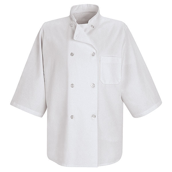 Red Kap 1/2-Sleeve Chef Coat - 0404WH