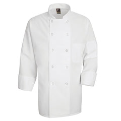 Red Kap Ten Pearl-Button Chef Coat - 0423WH