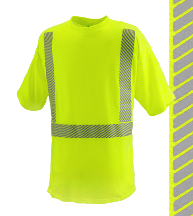Reflective Apparel Safety Shirt: Hi Vis Shirt: Lime Jersey: ANSI 2: Comfort Trim by 3M™ (VEA-101-CT)