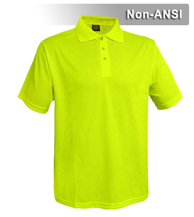 Reflective Apparel Safety Polo: Hi Vis Polo Shirt: Birdseye: Non-ANSI (VEA-300B)