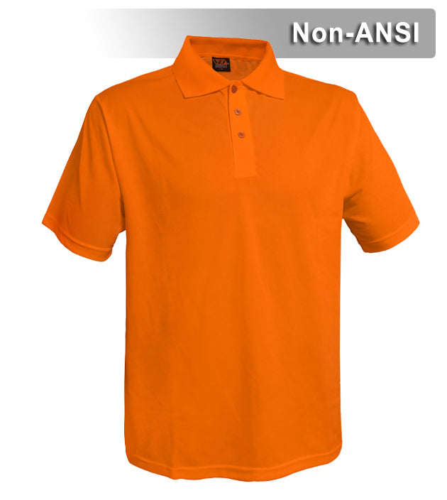 Reflective Apparel Safety Polo: Hi Vis Polo Shirt: Birdseye: Non-ANSI (VEA-300B)