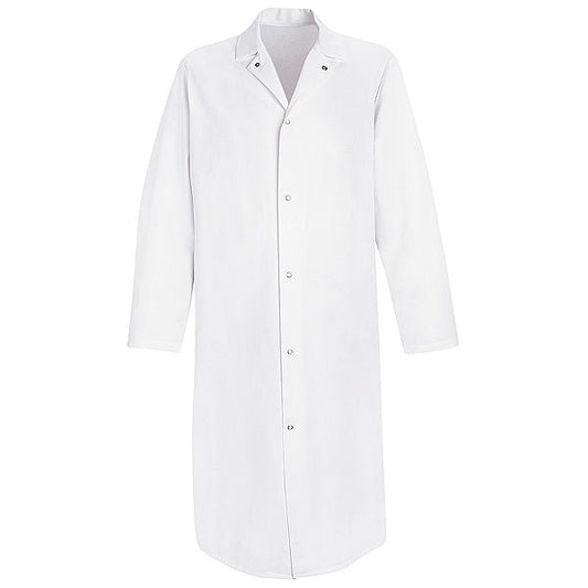 Red Kap Gripper Front Butcher Coat - No Pockets - 4006