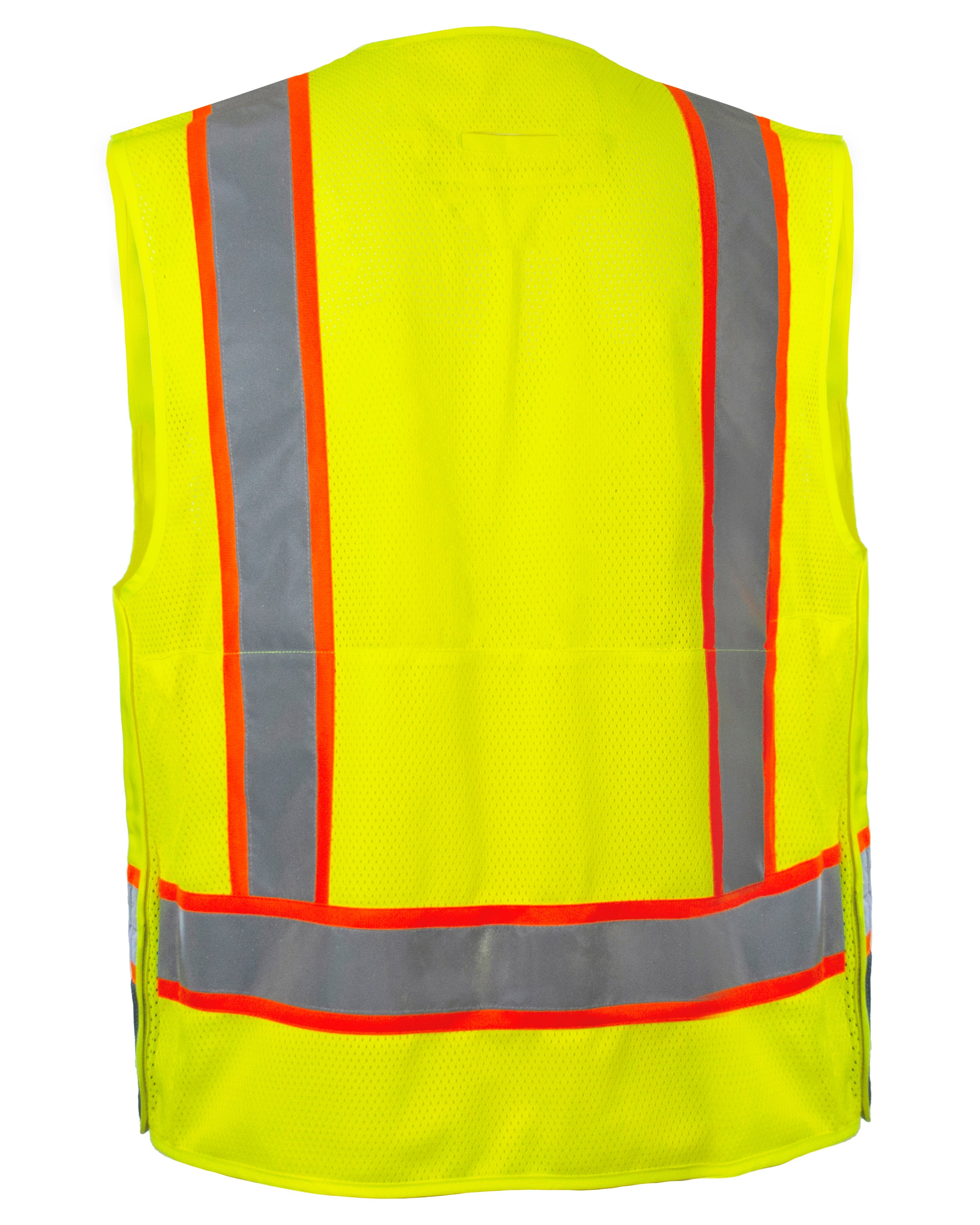 Reflective Apparel Surveyor Vest: Hi Vis 5-Point Breakaway Multi-Pocket Vest (RAF-537-GT)