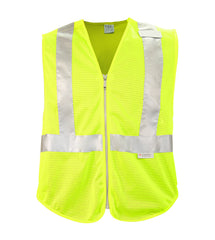 Reflective Apparel Public Safety Vest: Hi Vis Vest: 5pt Breakaway: Tactical/DOT Zippered Mesh (VEA-552-ST)