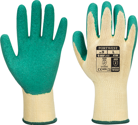 Portwest Grip Glove - Latex (A100) (Pack of 10)