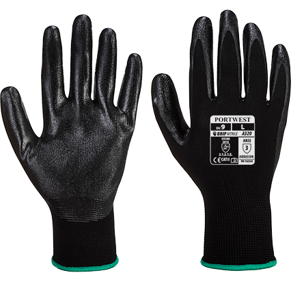 Portwest Dexti-Grip Glove - Nitrile Foam (A320) (Pack of 10)