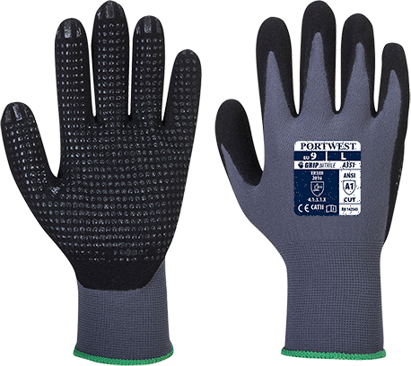 Portwest DermiFlex Plus Glove - PU/ Nitrile foam (A351) (Pack of 10)