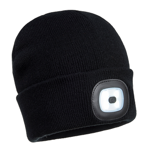 Portwest Beanie LED Head Light USB Rechargeable (B029)