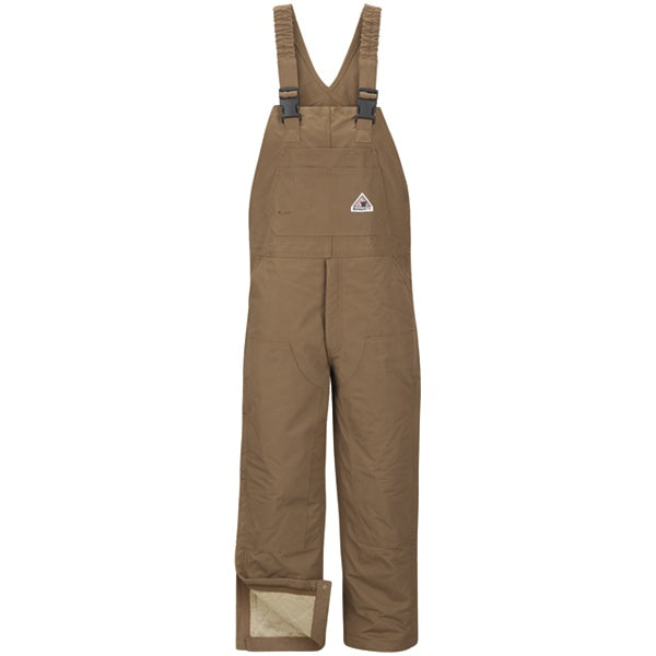 Bulwark Bln6Bdins Bib Leg Zip 14Oz Brown Duck - (BLN6BD)