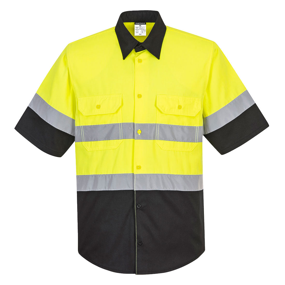 Portwest Two Tone Short Sleeve ANSI Work Shirt (E067YBR)