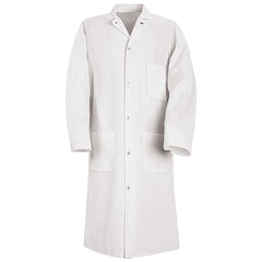 Red Kap Gripper Front Butcher Coat - Spun poly - KS62