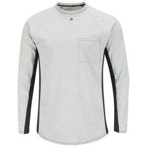 Bulwark Long Sleeve Fr Two-Tone Base Layer W/ Chest Pocket - Cat 1 (MPS8)