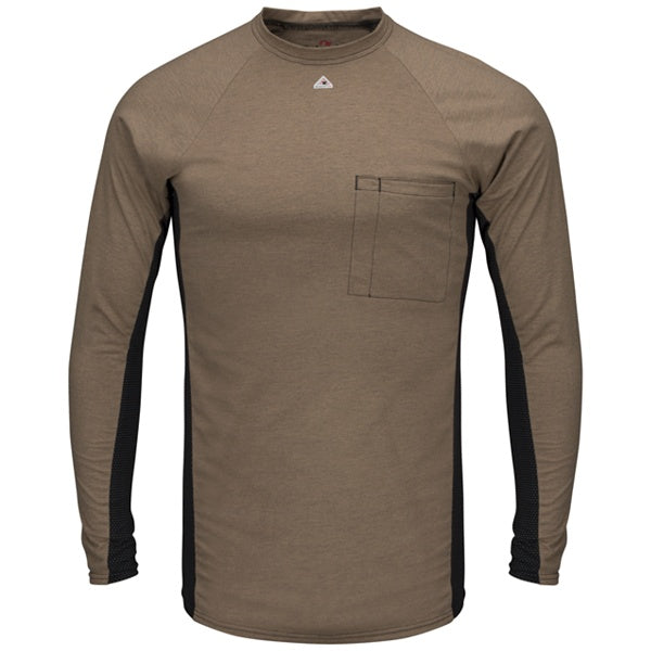 Bulwark Long Sleeve Fr Two-Tone Base Layer W/ Chest Pocket - Cat 1 (MPS8)