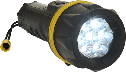 Portwest 7 LED Rubber Flashlight (PA60)