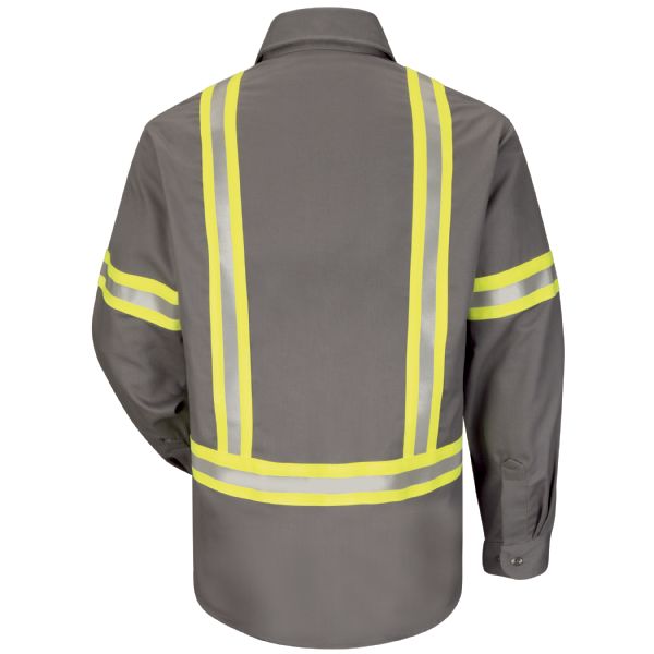 Bulwark Enhanced Visibility Uniform Shirt - Excel Fr Comfortouch - 7 Oz. - Cat 2 - (SLDT)