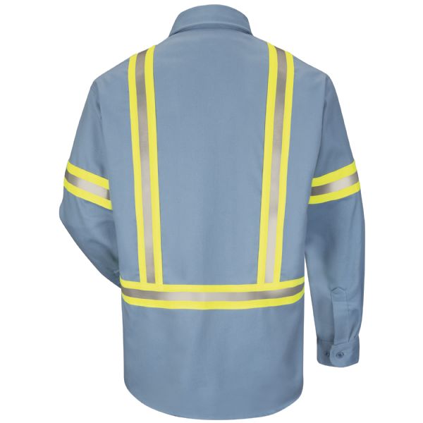 Bulwark Enhanced Visibility Uniform Shirt - Excel Fr Comfortouch - 7 Oz. - Cat 2 - (SLDT)