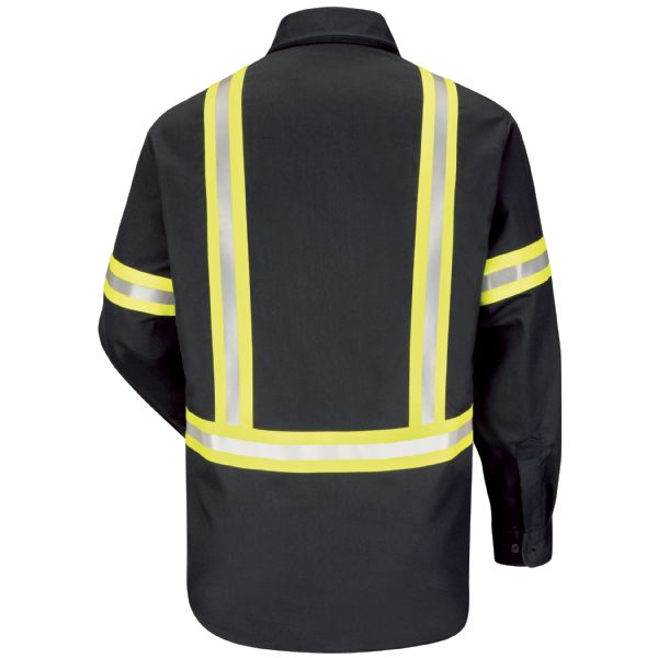 Bulwark Enhanced Visibility Uniform Shirt - Excel Fr Comfortouch - 7 Oz. - Cat 2 - (SLDT)