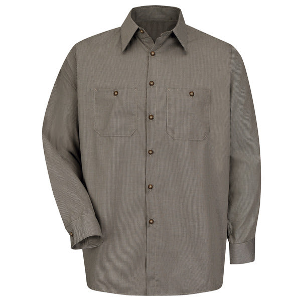 Red Kap Long Sleeve Microcheck Uniform Shirt - SP10