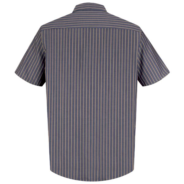 Red Kap Short Sleeve Industrial Stripe Work Shirt - SP24