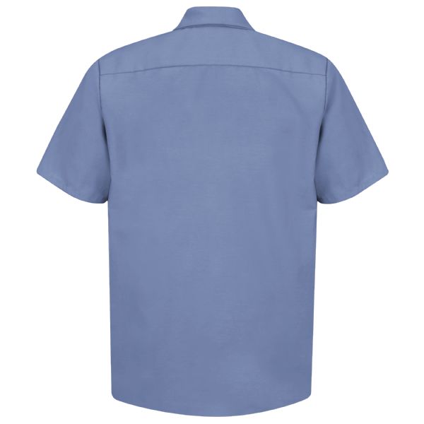Red Kap Short Sleeve Geometric Micro-Check Work Shirt - SP24
