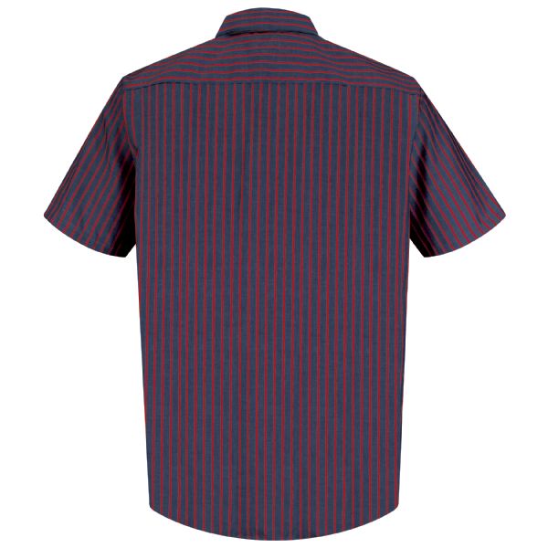 Red Kap Short Sleeve Industrial Stripe Work Shirt - SP24