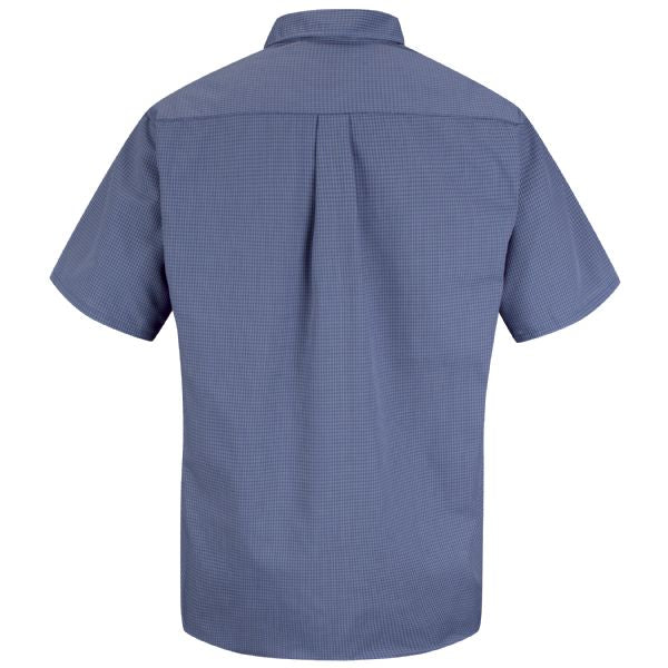 Red Kap Short Sleeve Mini-Plaid Uniform Shirt - SP84