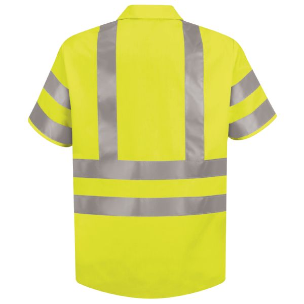 Red Kap Short Sleeve Hi-Vis Work Shirt: Class 3 Level 2 - SS24