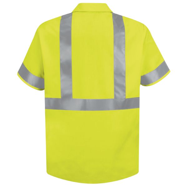 Red Kap Short Sleeve Hi-Vis Work Shirt: Class 2 Level 2 - SS24