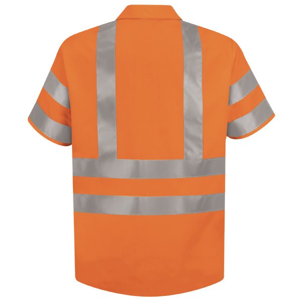 Red Kap Short Sleeve Hi-Vis Work Shirt: Class 3 Level 2 - SS24