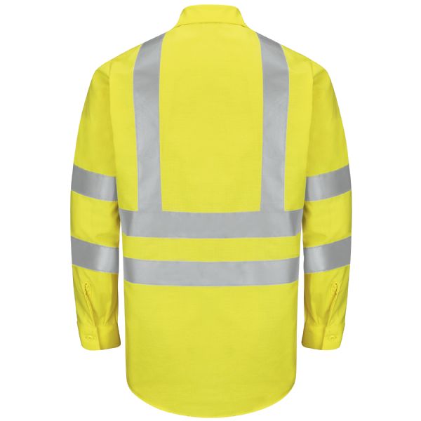 Red Kap Hi-Visibility Ripstop Work Shirt - Type R, Class 3 -(SY14AB)