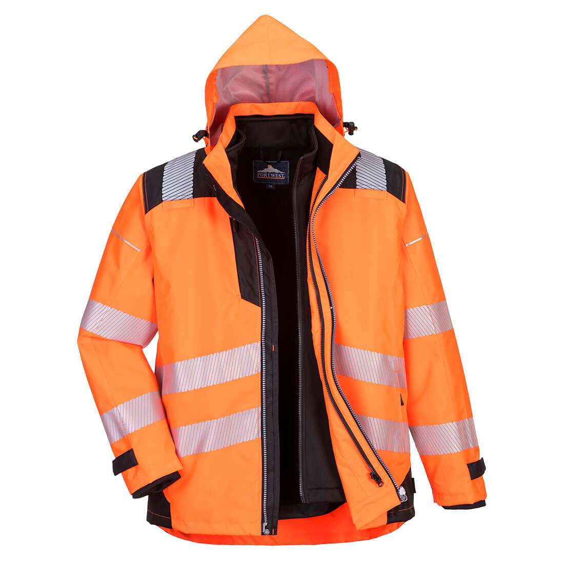 Portwest PW3 Hi-Vis 3-in-1 Jacket (PW365OBR)