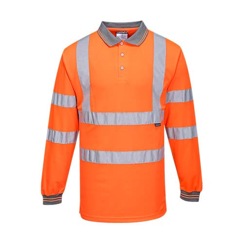 Portwest Hi-Vis Long Sleeved Polo (S277)