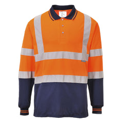 Portwest Two-Tone Long Sleeve Polo Shirt (S279ONR)