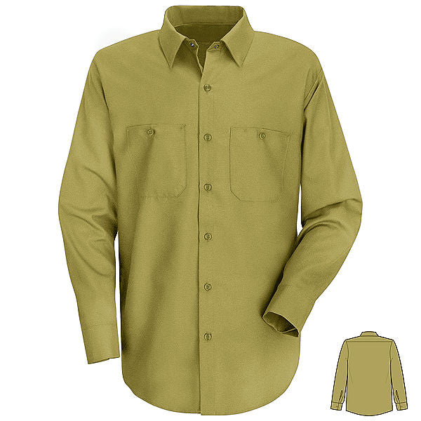 Red Kap Long Sleeve Wrinkle-Resistant Cotton Work Shirt - SC30