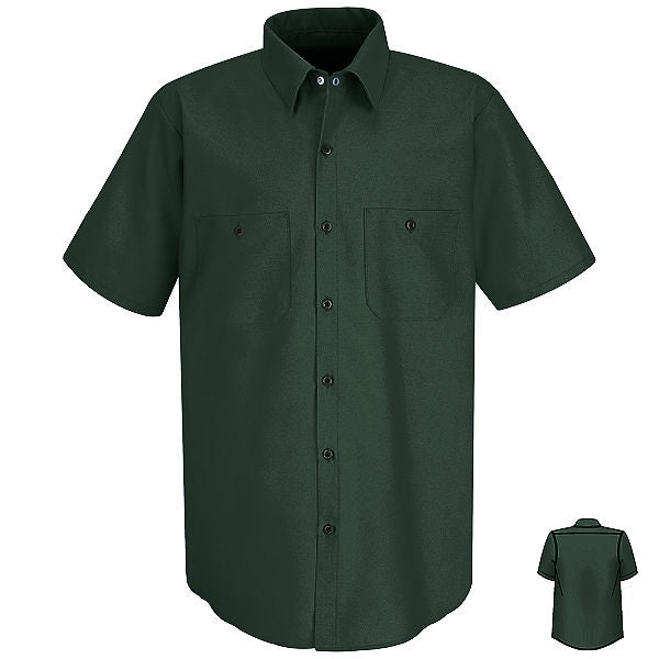 Red Kap Men's Wrinkle Resistant Work Shirt - Durable Twill Cotton For Industrial Use