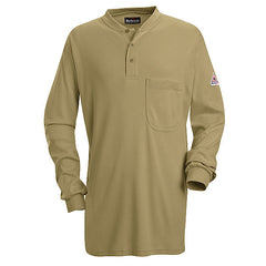 Bulwark Long Sleeve Tagless Henley Shirt - Cat 2 - (SEL2)