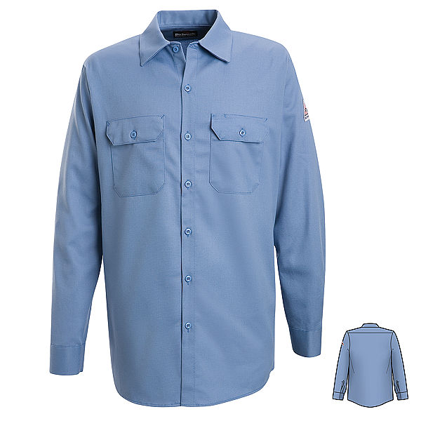 Bulwark Button-Front Work Shirt - Cat 2 - (SLW2)