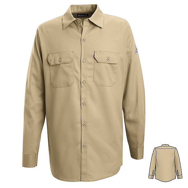 Bulwark Button-Front Work Shirt - Cat 2 - (SLW2)