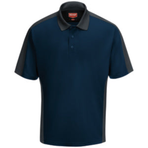 Red Kap Men's Short Sleeve Performance Knit Color-Block Polo - SK54