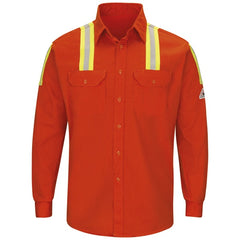 Bulwark 7 Oz Enhanced Vis Uniform Shirt Cat2 - (SLATOR)