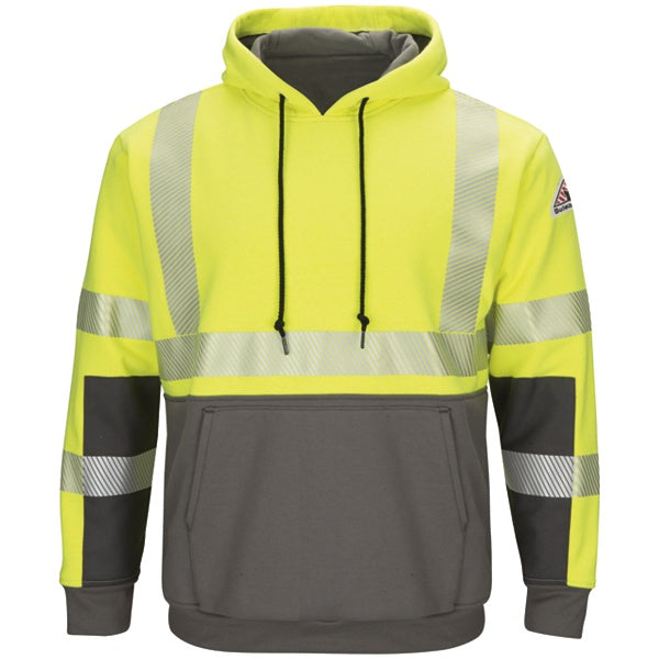 Bulwark Iq Series Mens Hi-Vis Color Block Sweatshirt Cat 3 - (SMB4HG)