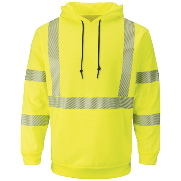 Bulwark Hi-Vis Pullover Hooded Fleece Sweatshirt - Cat 2 - (SMH4)