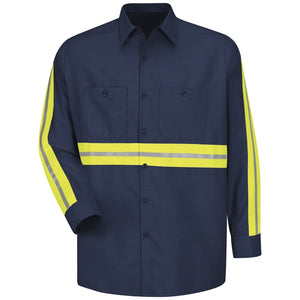 Red Kap Enhanced Visibility Industrial Work Shirt - SP14EN